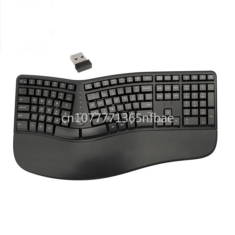 

for comfort Compatible with wrist rest and rechargeable Split wireless keyboard for Mac，rest-split keyboard ergonomic designed