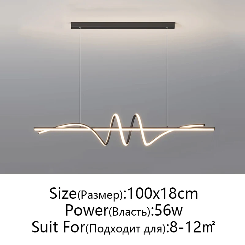 KAGU Moderne Led Wohnzimmer Pendelleuchten Hängelampe für Esstisch Küche Garderobe Büro Home Decor Möbel Minimalistisch 6