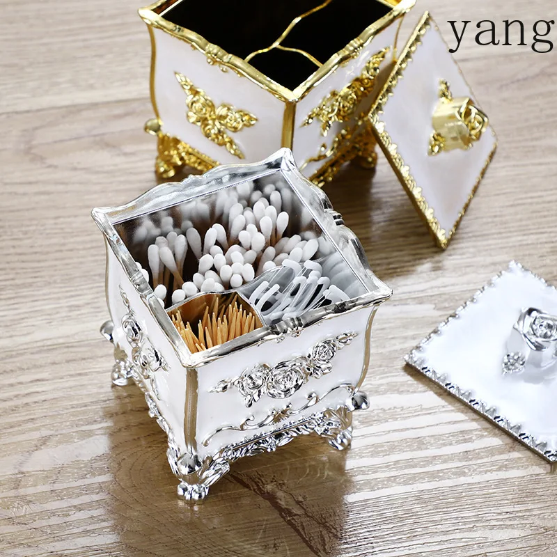 CX acrylic plastic cotton swab box medical cotton storage box furniture decoration