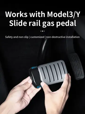 TESY For Tesla All Model YL Y Juniper Launch Model 3 Highland Accelerator Brake Pedal Anti Slip Foot Rest Cover