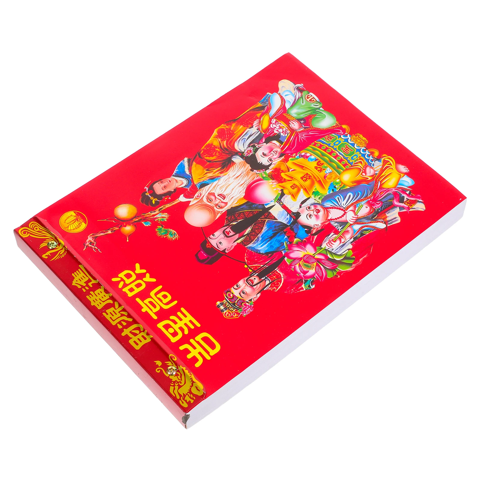 

2026 Year of Horse Hand Tears Old Huang Calendar Chinese Daily Red Paper Lunar Date Feng Shui Wall Hanging Zodiac Traditional