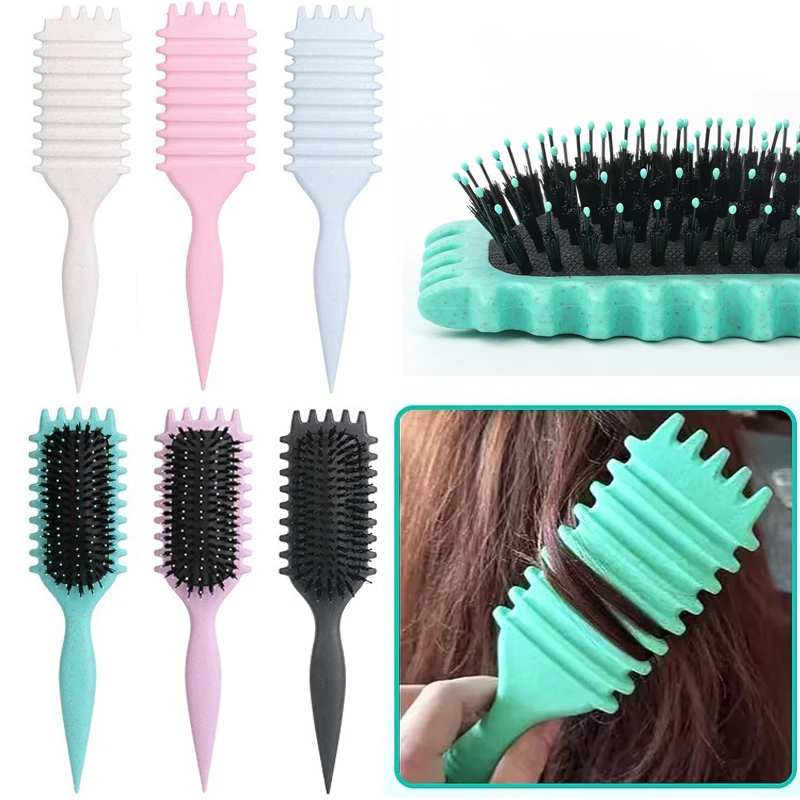 

Щетка для укладки кудрявых волос Salon Styling: для распутывания и придания формы мужским и женским локонам, уменьшающая натяжение.