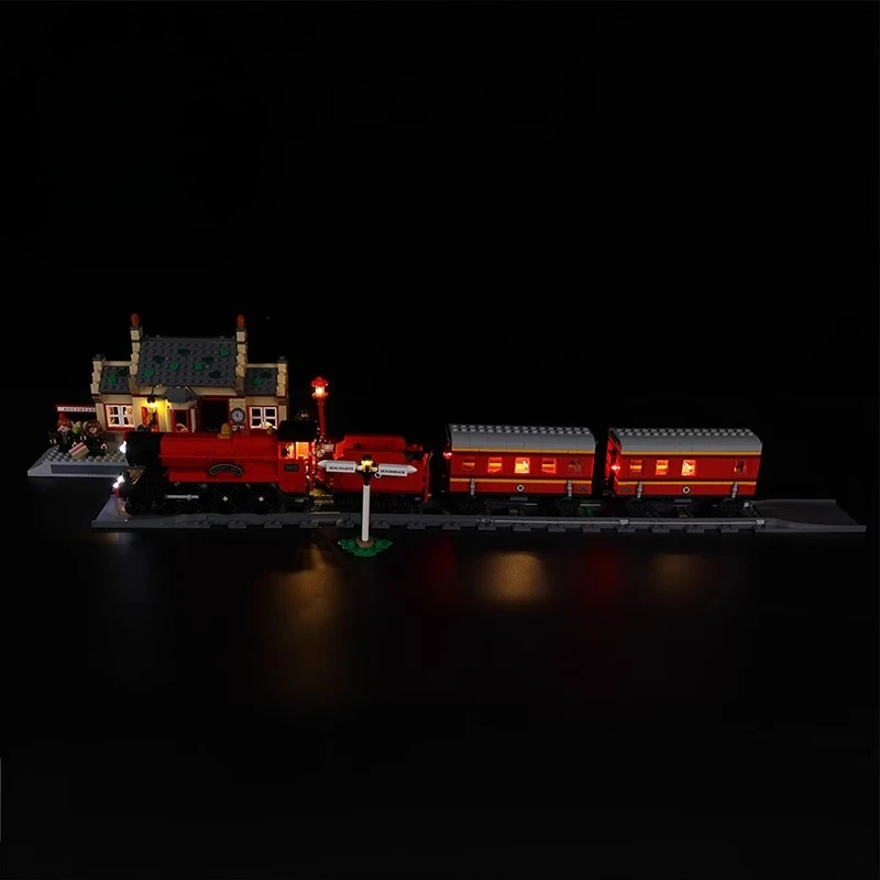 LED Lighting Set Suitable for LEGO Hogwarts ExpressTrain Set with Hogsmeade Station 76423 Building Blocks DIY Lamp Toys