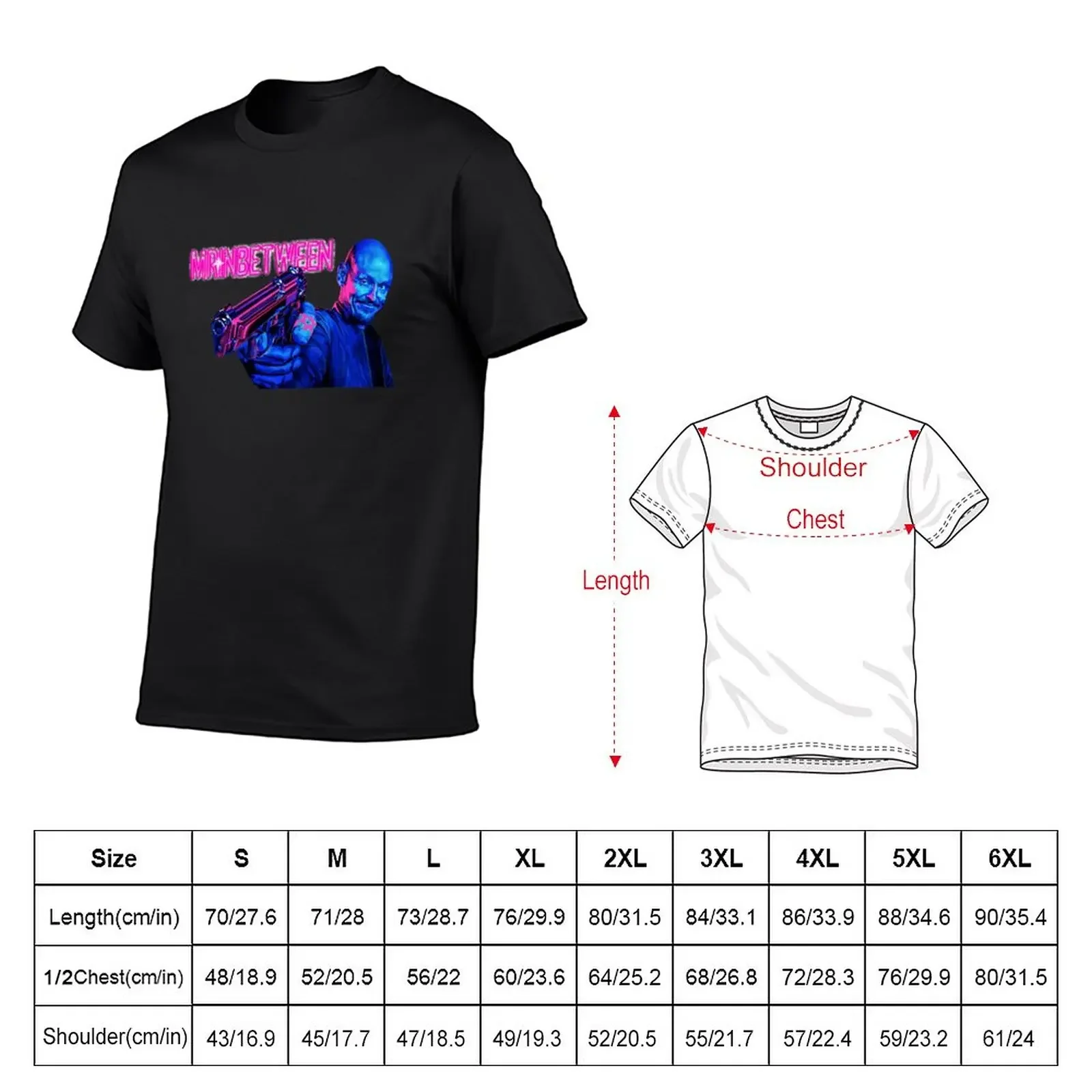 New Mr. Inbetween T-Shirt t shirt man black t shirt Short sleeve cute tops Short sleeve tee men