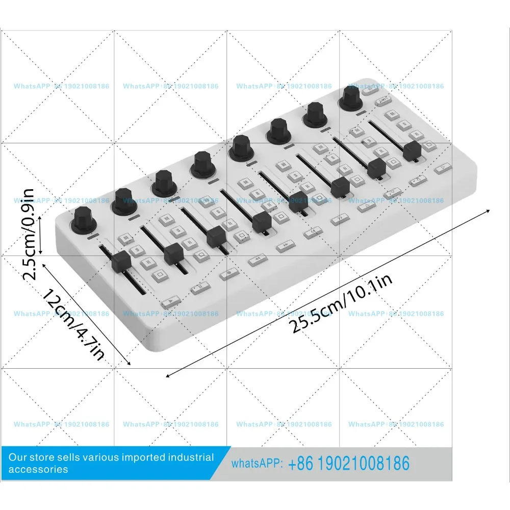 M-VAVE SMC-Mixer Wireless MIDI Controller Mixing Console BT Connection USB Controller Mixer for Most Electroacoustic Instruments