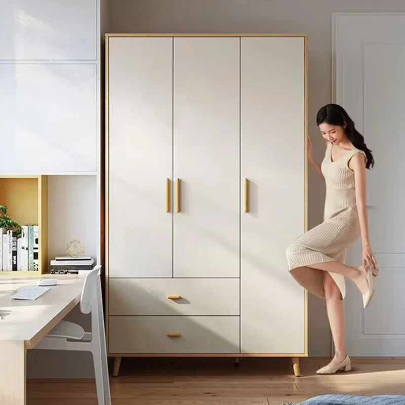 

Comfortable Organizer Wardrobes Open White Storage Drawers Closet Cupboards Living Room Wooden Closet De Madera House Furniture