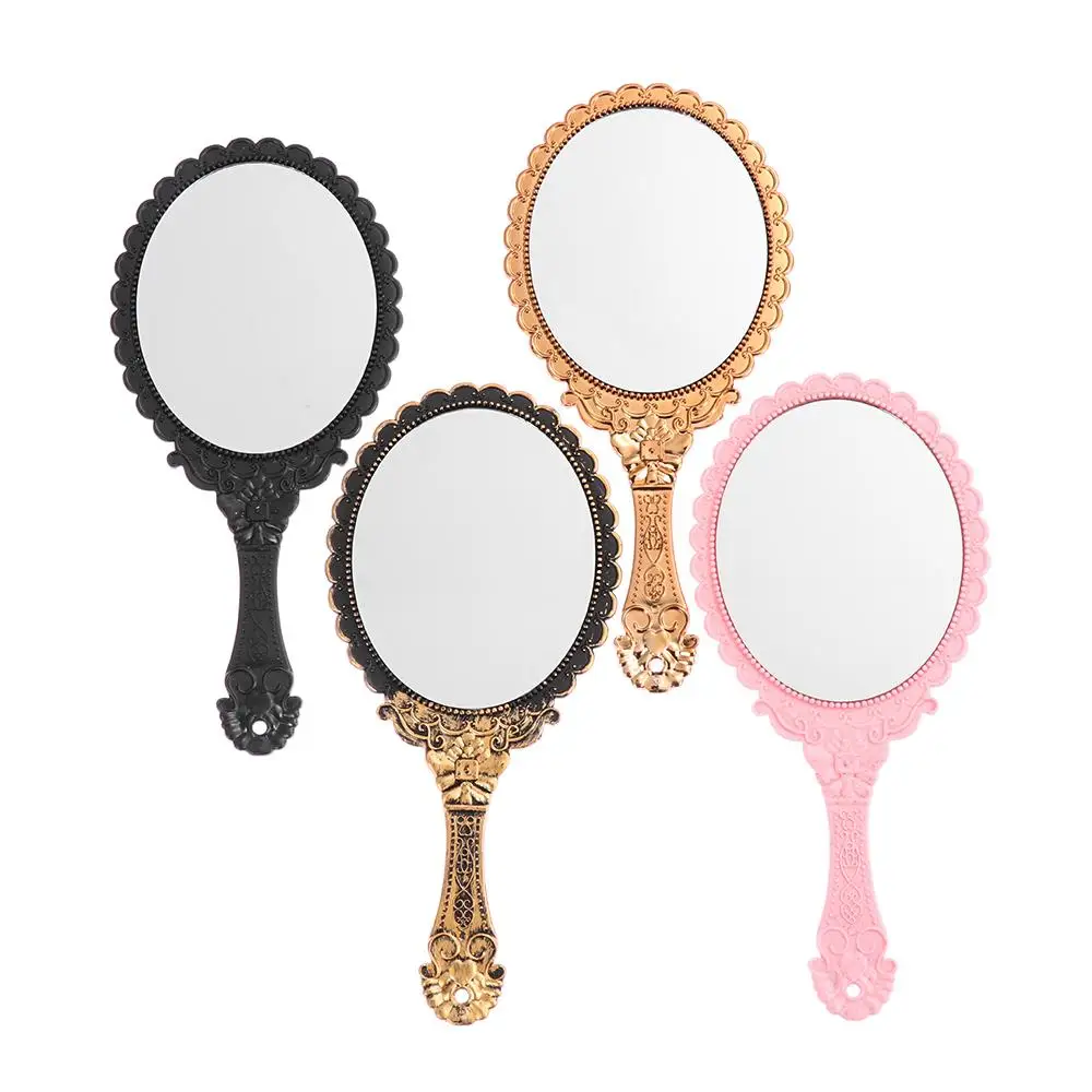 Beauty Makeup Mirrors Dresser Mirror Oval-Shape Vintage Handheld Mirror Vanity Mirror