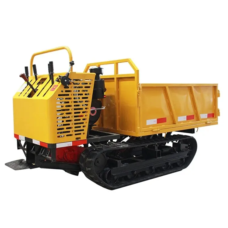 YG 0.8T Small-scale Agricultural Crawler Truck Steel Crawler Truck Engineering Crawler Dump Truck