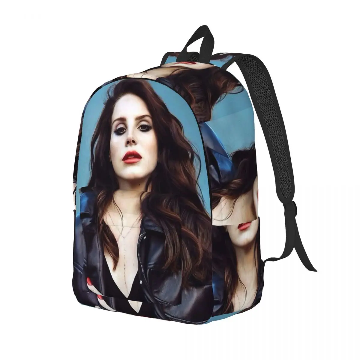 Singer Harajuku 90s Streetwear Music Backpack Middle High College School Student Lana Del Rey Bookbag Men Women Daypack Travel