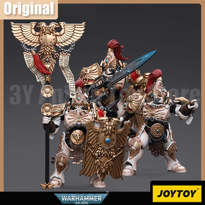 JOYTOY Warhammer 40k 1/18 Action Figure Adeptus Custodes Solar Watch Custodian Guard Model Doll Collect Desk Decor Toy Xmas Gift