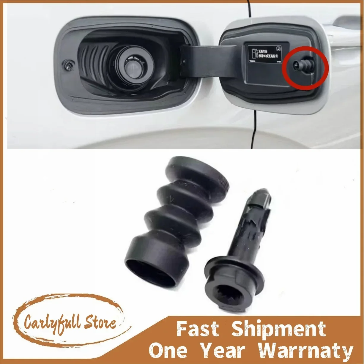 Fuel Tank Cover Spring Rebound Buckle Charging Port Cap Switch Lock Pin For Volvo S60 S90 XC60 XC90 V60 V90