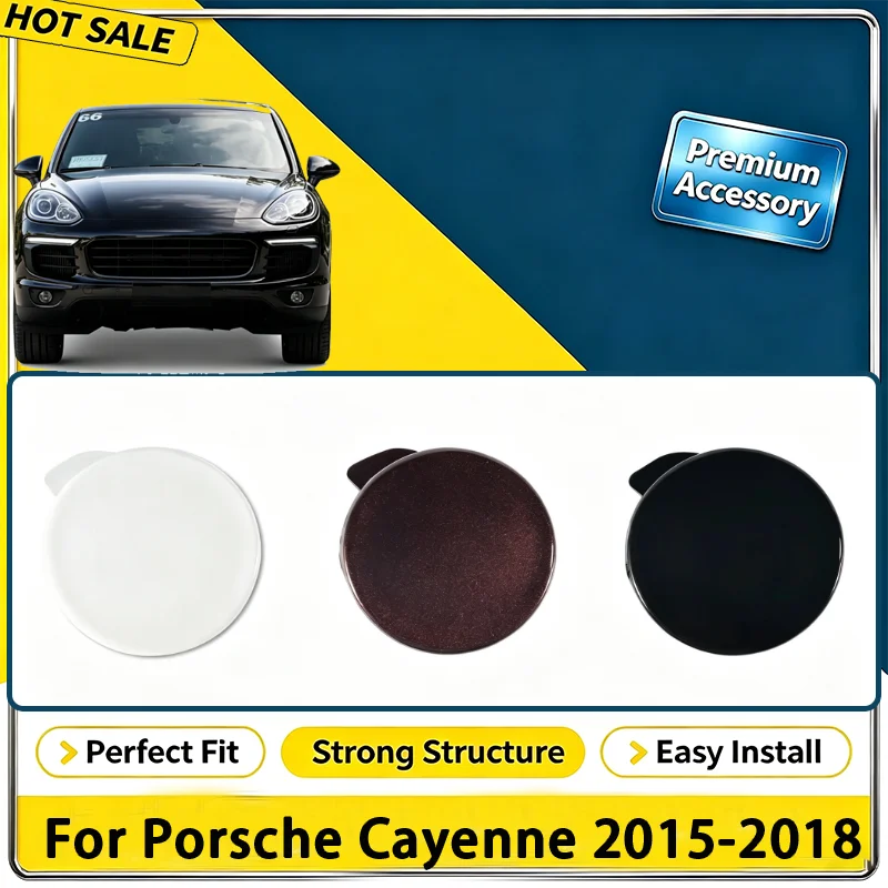 For Porsche Cayenne 2015-2018 92A 958.2 Base GTS S Turbo Sport Front Bumper Tow Hook Cover Cap 95850515640 95850515540