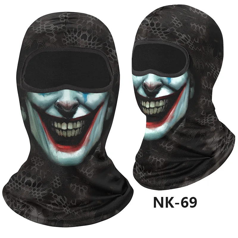 Summer Men Balaclava Motorcycle Bicycle Biker Full Face Cover Skull Bandana Sport Scarf Breathable Riding Neck Gaiter Venom Mask