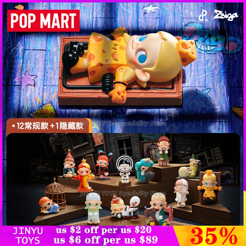 

Pop Mart Zsiga We All Are Kids Series Blind Box Cute Anime Action Figure Cartoon Model Designer Doll Christmas Gifts Trendy Toys