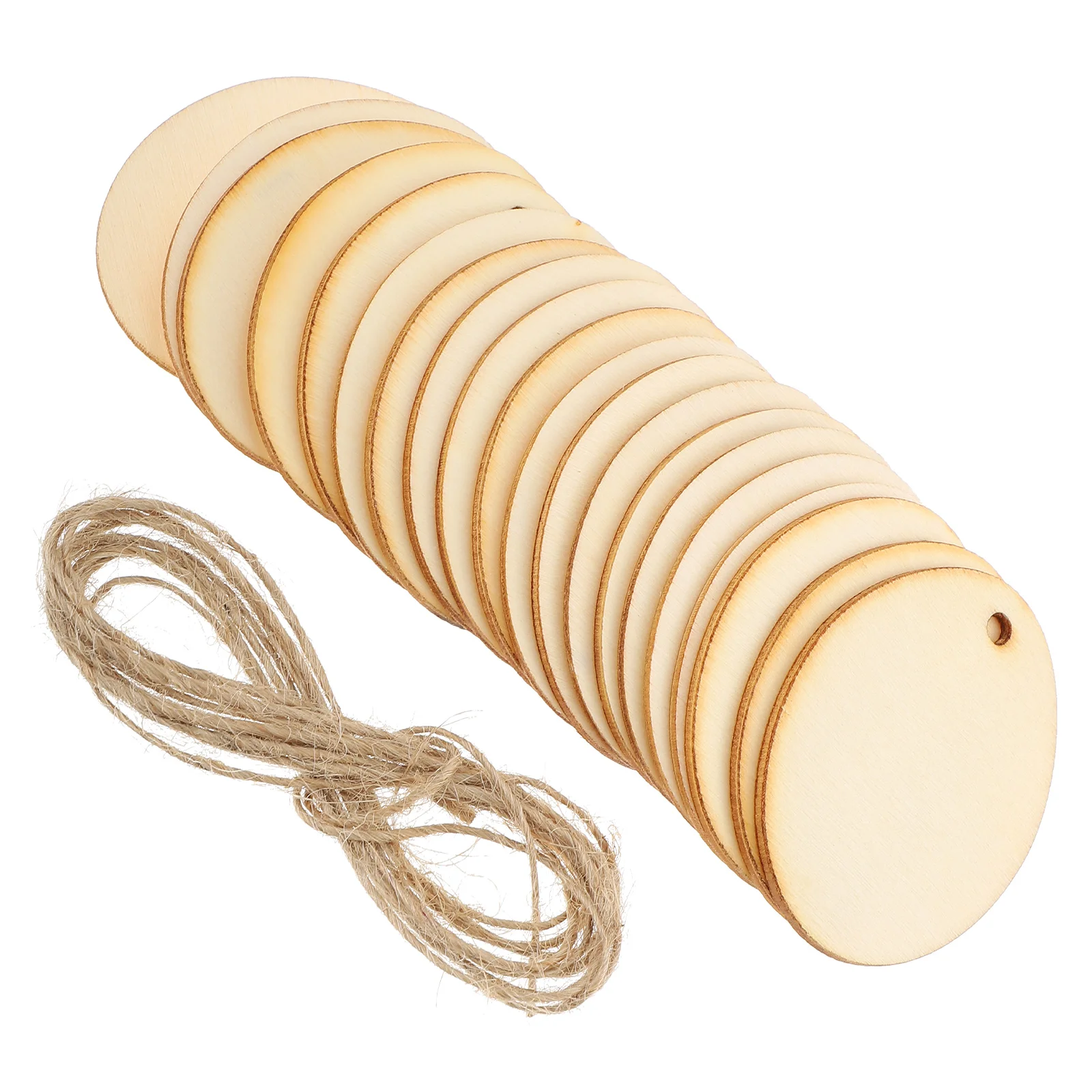 

40pcs Wooden Egg Slices Diy Easter Hanging Decor Unfinished Wood Pendant Ornaments For Party Wall Door Window Display Colorable