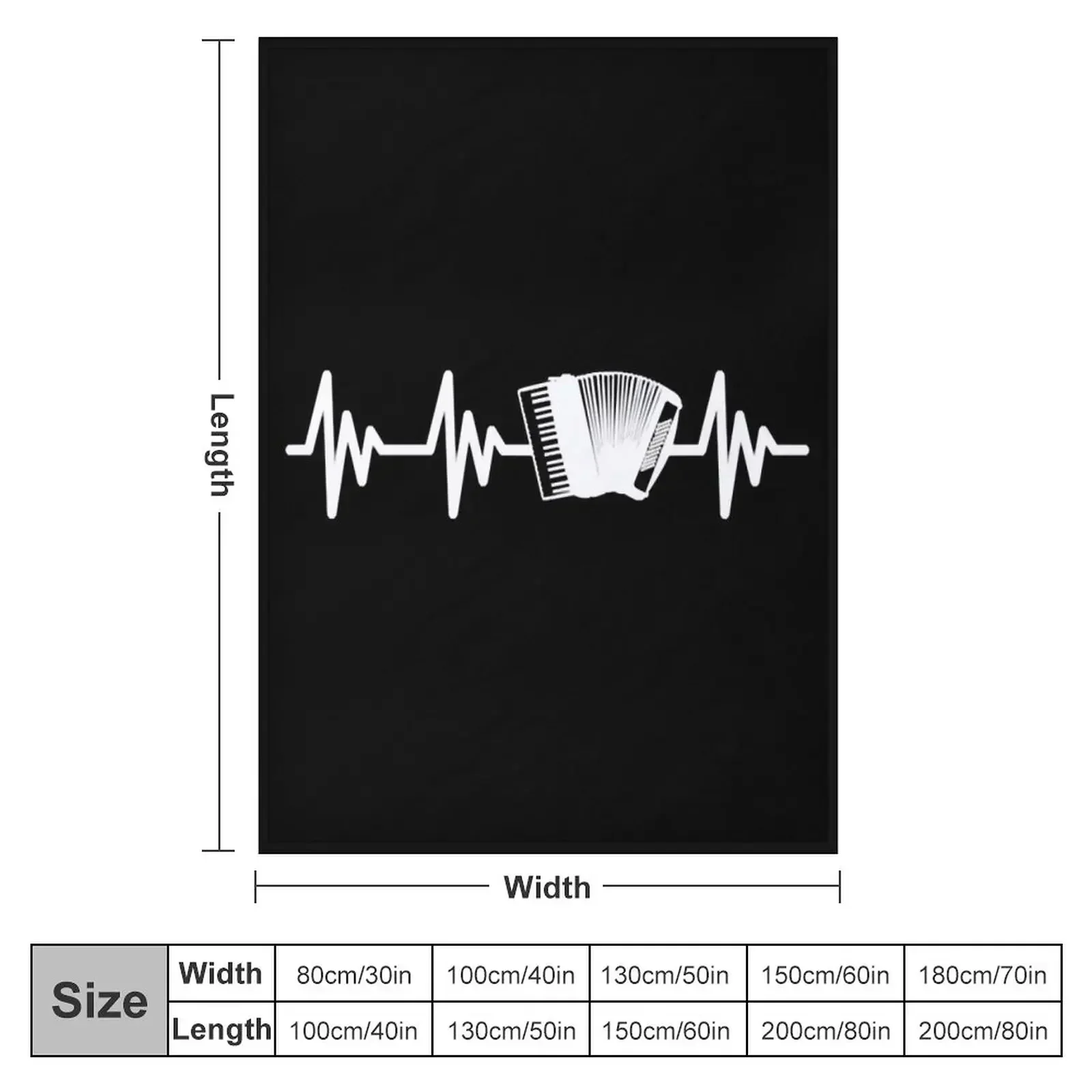 Accordion Heartbeat Heart rate Music Throw Blanket Luxury Thicken funny gift Kid'S cosplay anime Hairy Sofa Throw Blankets