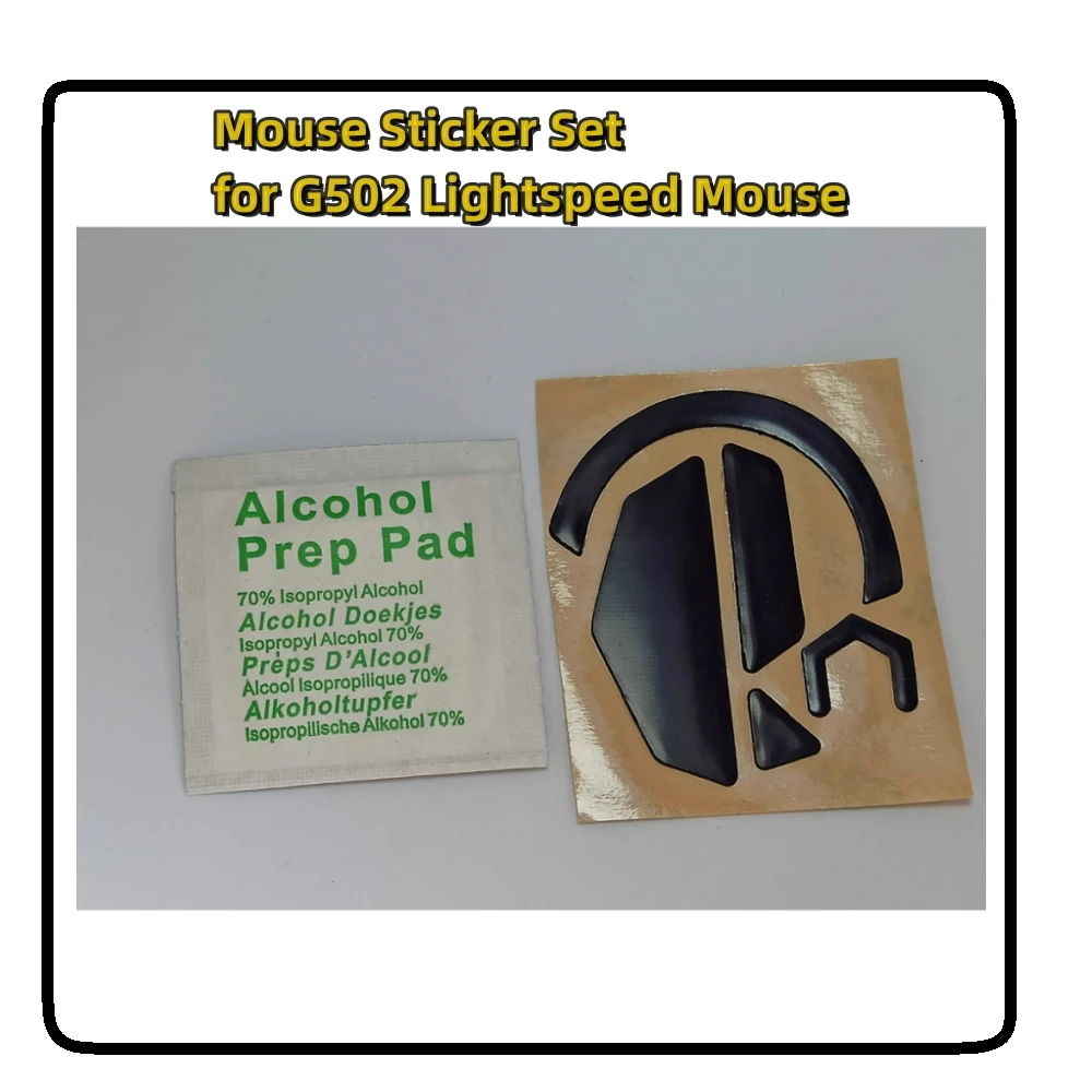 Ensemble d'autocollants pour souris Lightmagazines ed G502, tapis de pieds anti-brûlure, accessoires pour souris