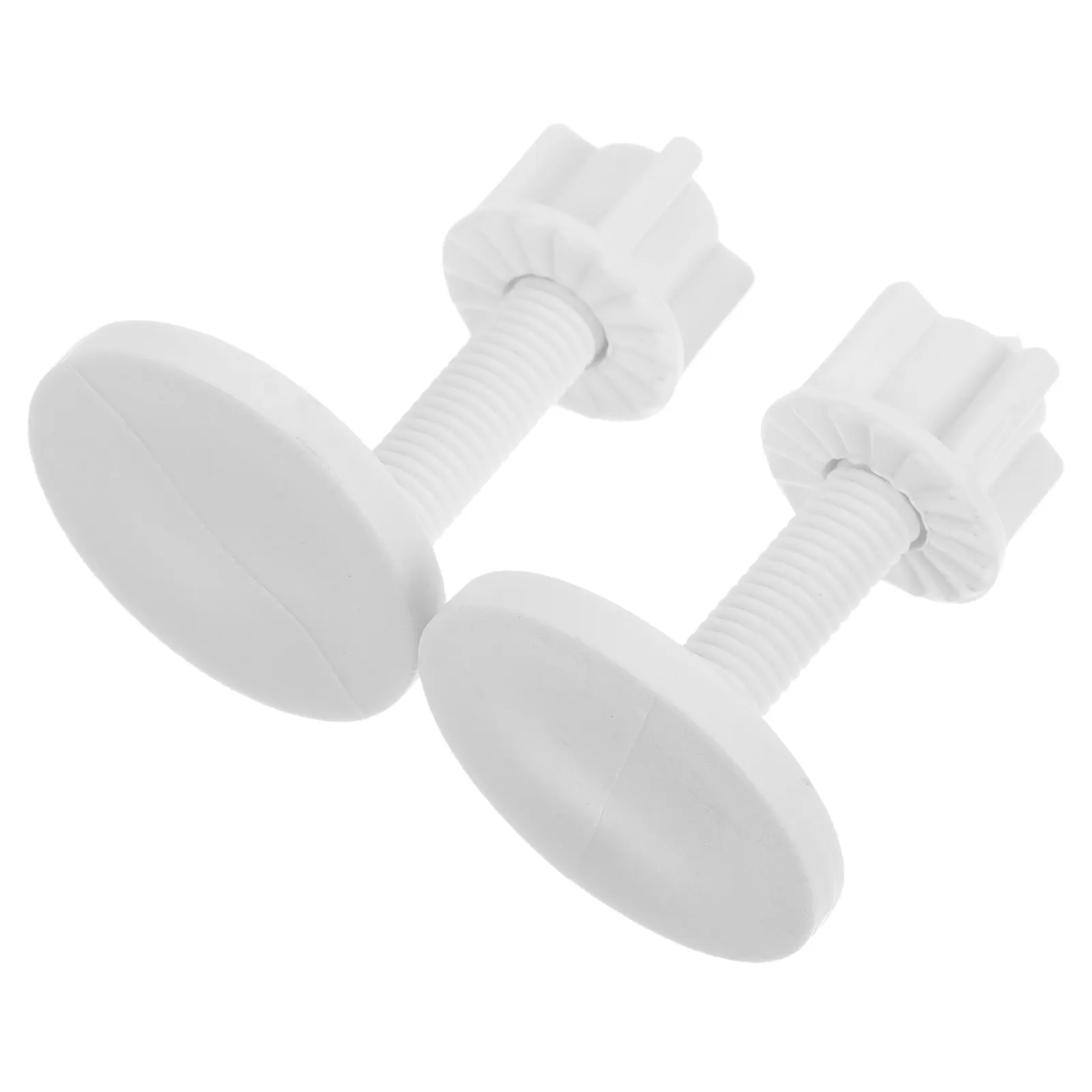 

2Pcs Toilet Seat Screws Replacement Plastic Bolts Nuts Kit for Toilet Seat Hinges Lid Screws Secure Fit Easy Installation