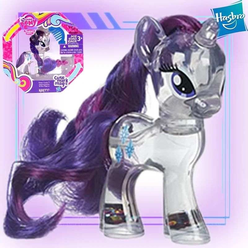 Hasbro Genuine Kawaii Sparkling Crystal My Little Pony Model Anime Cute Kids Toys Birthday Gifts Baby Free Shipping Items