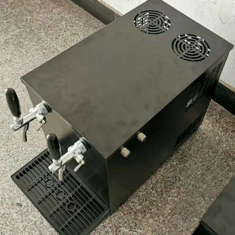 

Desktop Draft Beer Machine 200W Water-cooled Horizontal Beer Refrigerator Beer Sales and Fresh-keeping Machine Homebrew Beer