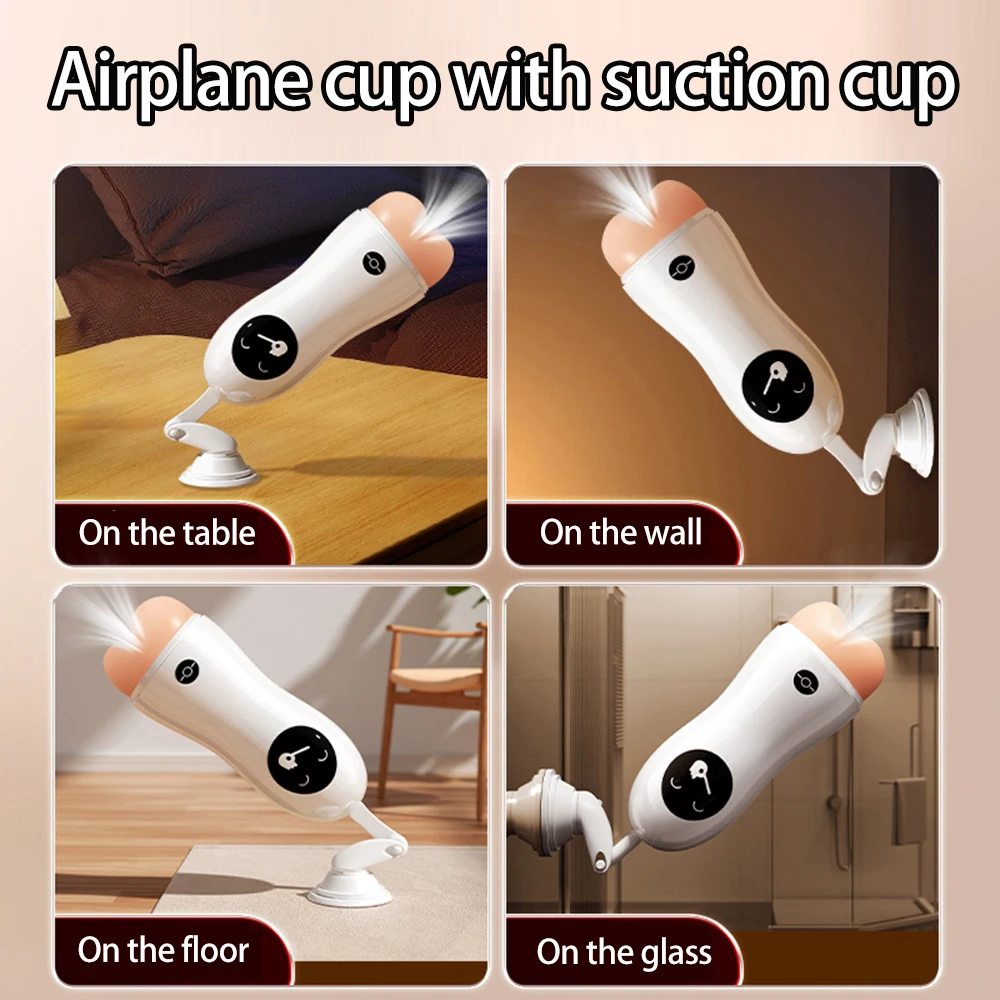 Male Masturbator Penis Trainer Suction Cup Men's Masturbation Cup Simulation Texture Delayed Ejaculation Adult Sex Toy For Men image 3