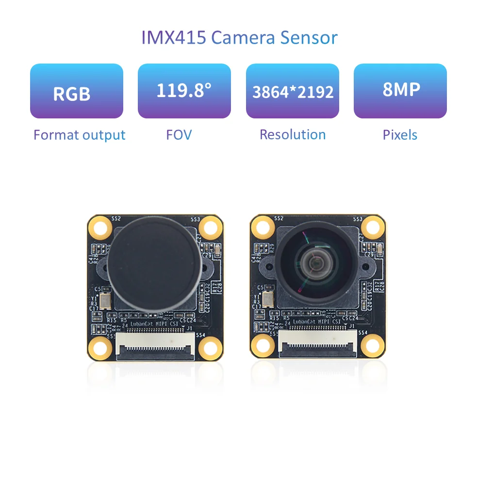 IMX415 Camera Module 4K 8mp 30fps  3864*2192 RGB 4 Lanes MIPI CMOS camera sensor For Single Board Commputer Industrial cameres