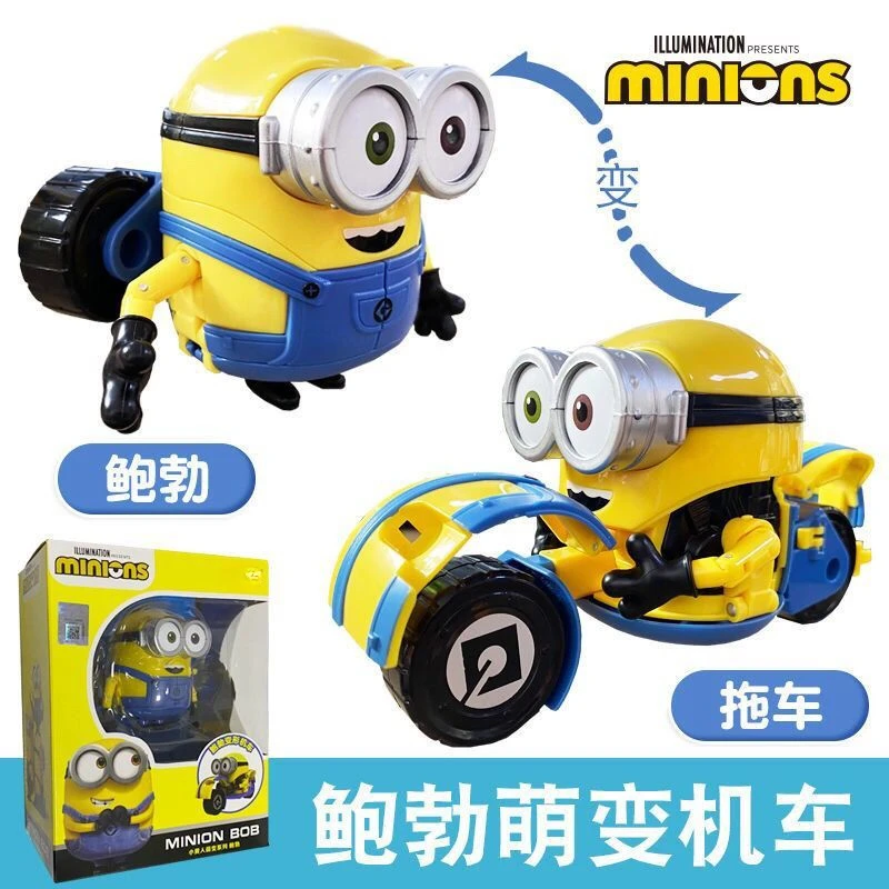 Despicable Me Minions Bob Kevin Stewart Transformation Figur Kreative Personalisierte Kinder Spielzeug Modell Desktop Ornament Geschenk