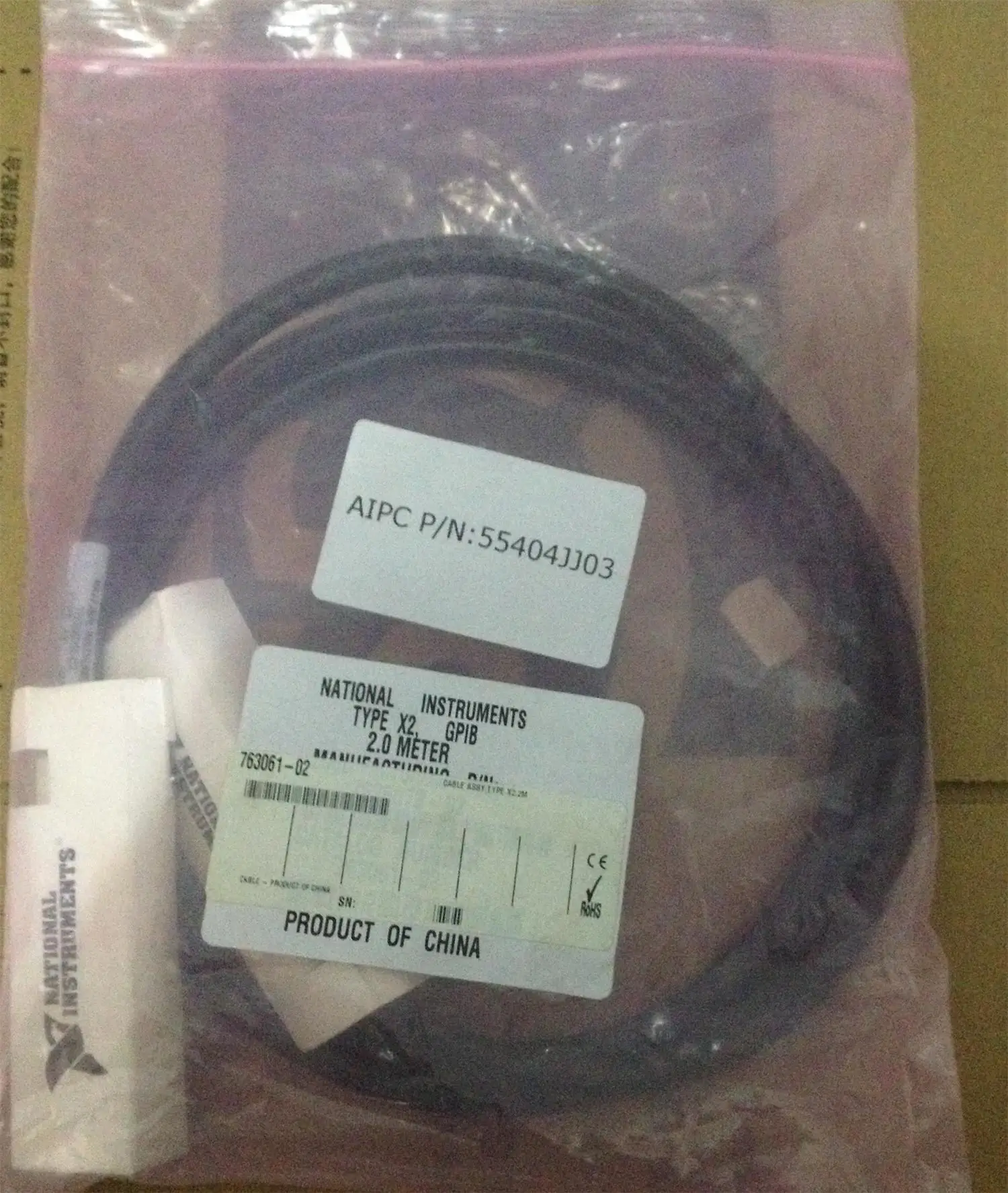 Brand-new Original NI GPIB Cable Cable Shielded Cable Line 763061-02 1m 2m