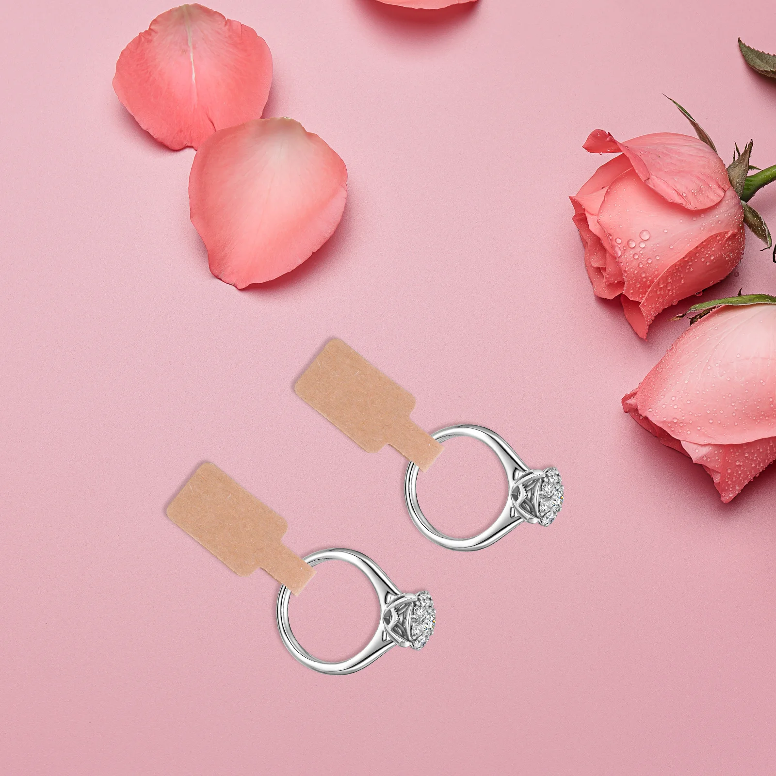 300Pcs Blank Jewelry Stickers Brown Paper Adhesive Tags for Retail Pricing Display and Craft Projects Paper Blank Sticker