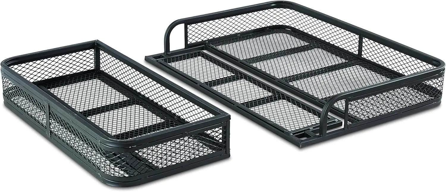 Guide Gear Universal ATV Front and Rear Cargo Basket Set, Luggage Carrier Racks, Heavy-Duty Steel Mesh, 2 Piece