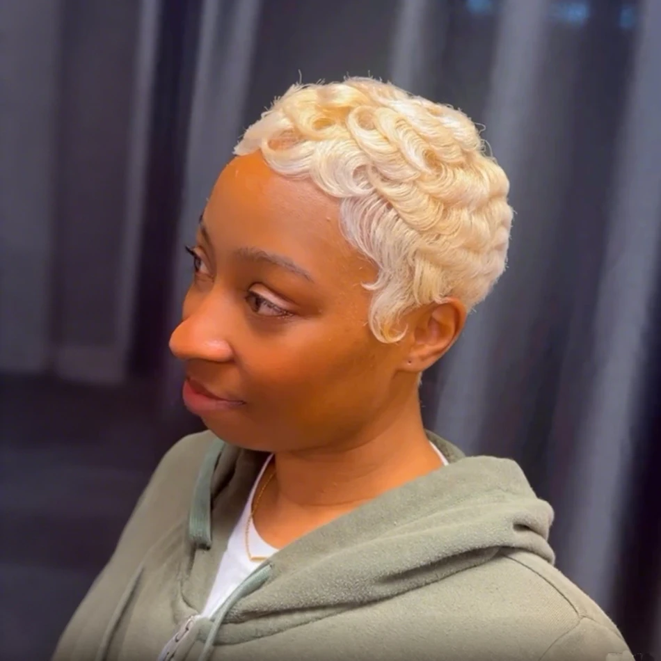 613 Blonde Short Pi… - image