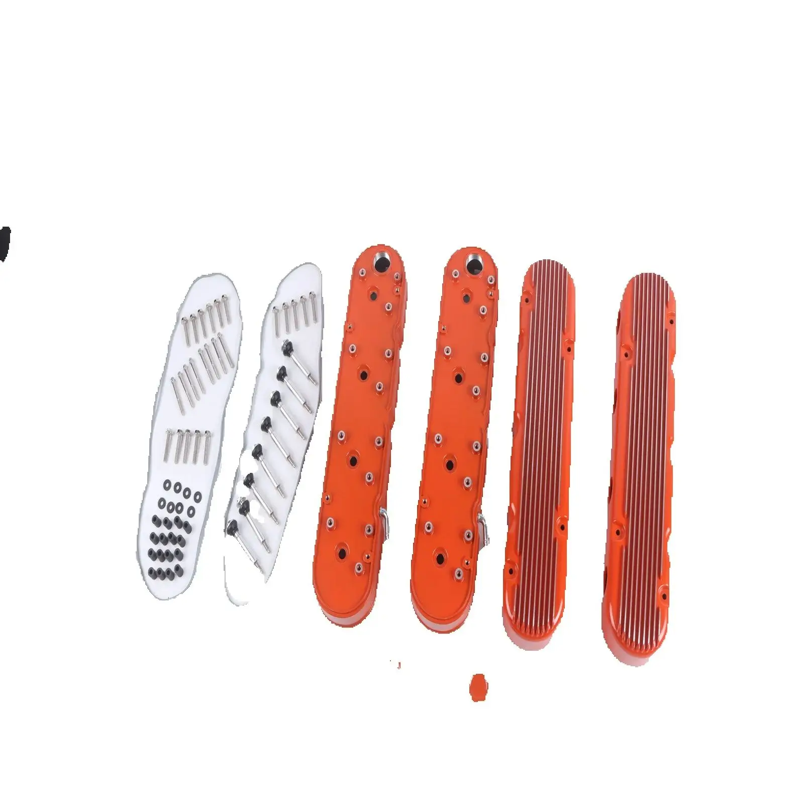 

Valve Covers Set FACTORY ORANGE For LS Chevy LS1 LS2 LS3 LSX 12558948 12570616