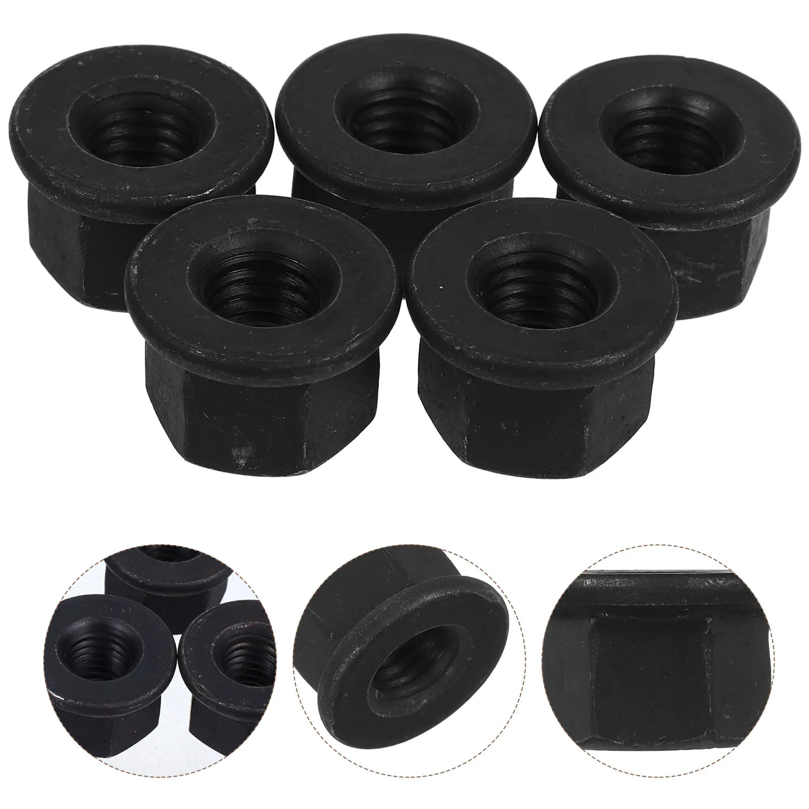 

5pcs M10 Self-Locking Carbon Steel Hardware Enhanced Fastening Increased Tightening Force Easy Installation Durable Insert M10