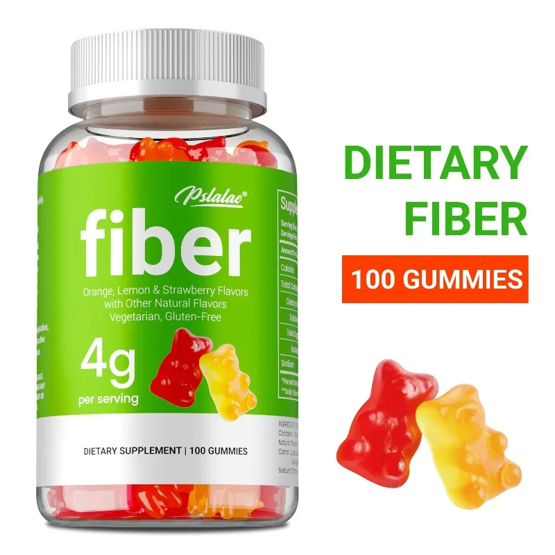 

Fiber Gummies 4g - For Gut Flora Health, Regulates Regular Bowel Movements, Helps with Digestion and Intestinal Health