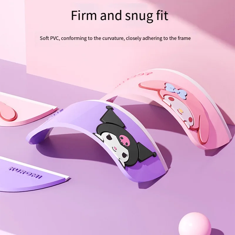 Genuine Sanrio Car Reversing Mirror Rearview Mirror Rain Cover Kuromi My Melody Cartoon Sun Visor Cute Car Supplies Car Supplies view 5