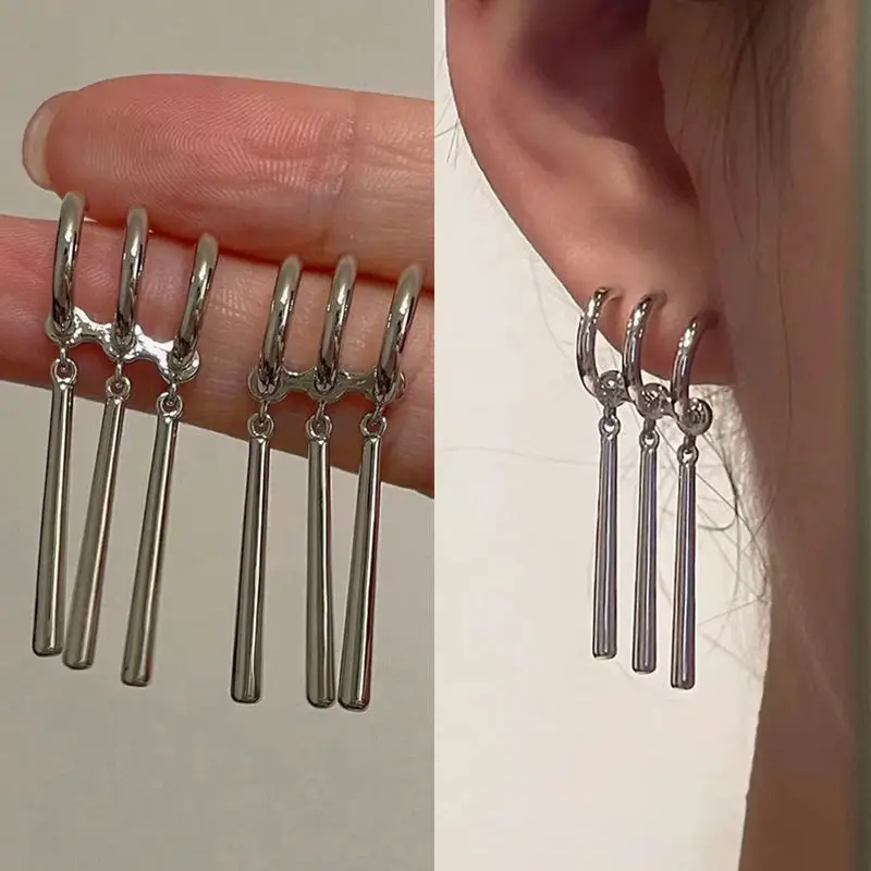 1Pair Roronoa Zoro Anime Cosplay Earrings Fake Triple Piercing for Women Men Cosplay Accessories