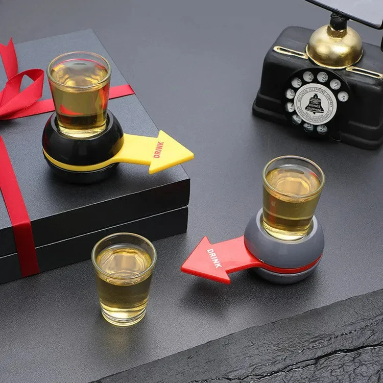 Pointer Shot Spinner Party Game Spin Drink Game Kit Glass Cup Arrow Swivel Beer Wine Game Board Gifts Entertainment