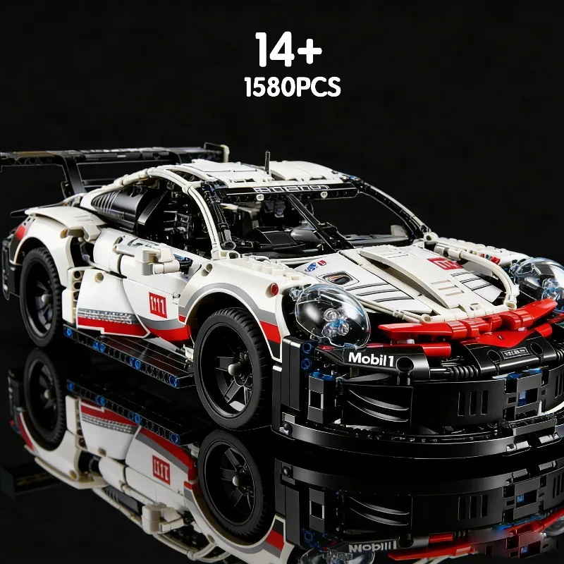 

Набор для сборки спортивного автомобиля 1:10 (1580 деталей) - Занимательная игрушка-конструктор, реалистичная механическая модель автомобиля, подарок на день рождения для мальчиков