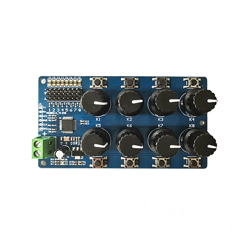 Dual Channel Servo Knob Serial Control Board MG995SG90 and Other Servo Debugging Boards