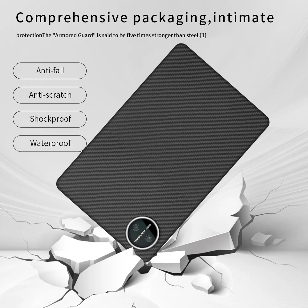 Для huawei matepad мини-чехол карбон 600d кевлар арамид ткань из углеродного волокна тонкий жесткий чехол магнитный черный тонкий светло-красный