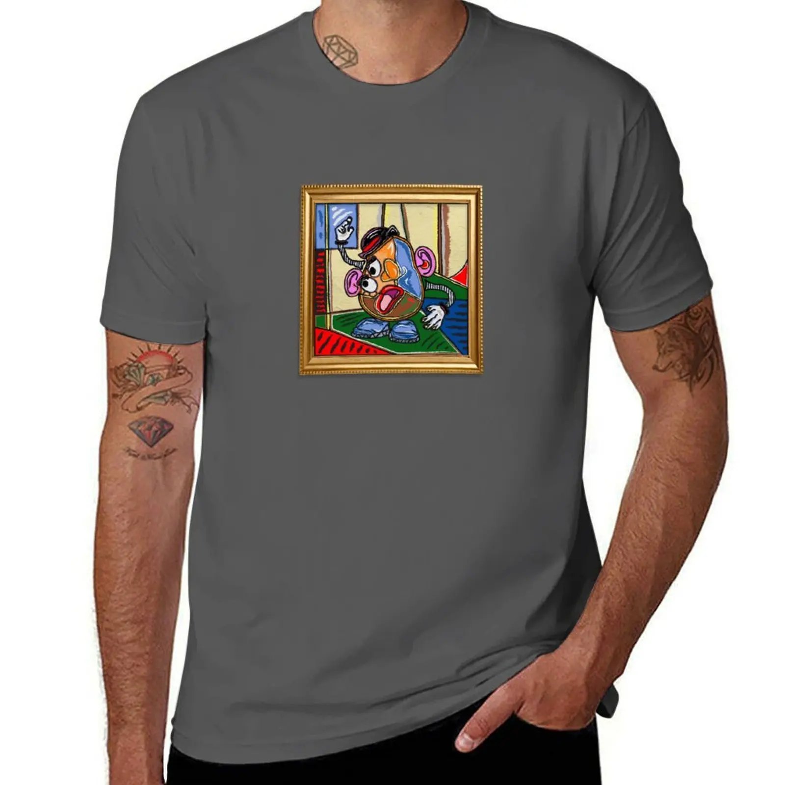 

Picasso Mr. Potato Head T-Shirt Classic Basic Casual T-Shirt