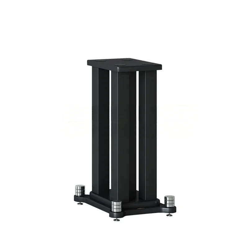 2Pcs22X28CM Professional Speaker Tripod Desktop Tray Satellite Box Wood Surround Floor Stand Metal Foot Nail Reinforcement