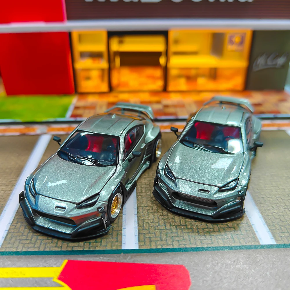 2PCS POP RACE 1:64 PANDEM GR 86 Carbon Edition Legierung Auto Modell Sammlung Geschenk Spielzeug (Keine box)