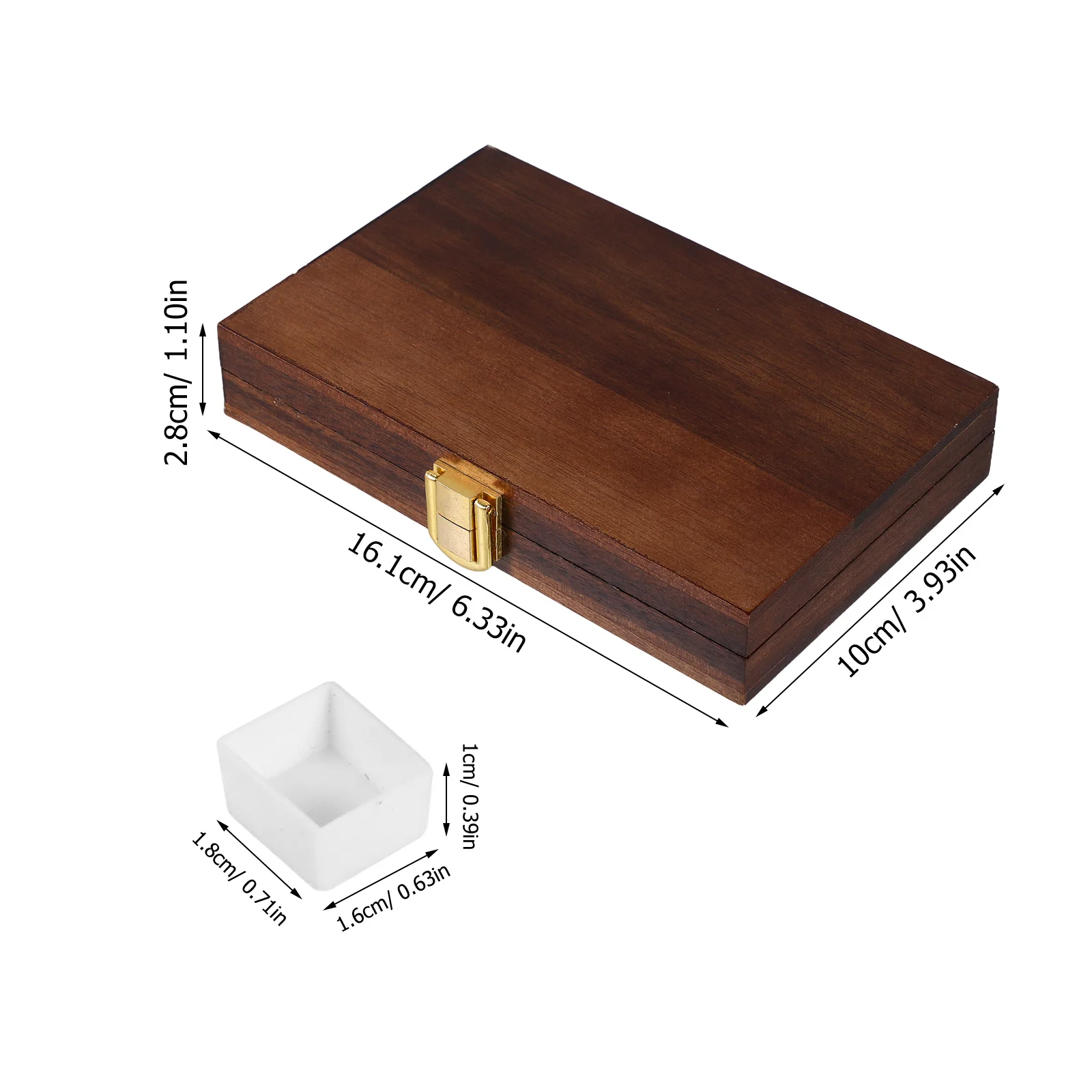 1 مجموعة خشبية لوحة ألوان مائية صندوق 36 فتحات لوحة طلاء فارغة لخلط السفر المحمولة المائية المقالي الفنان استوديو #4