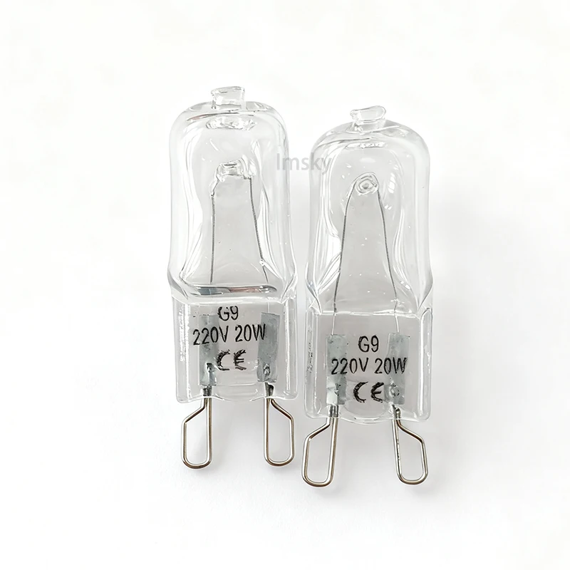 10PCs 20pcs G9 Eco Halogen Light Bulbs G9 220V 20W / 25W / 40W / 60W Capsule LED Lamp Bulbs Inserted Beads Crystal Lamp Bulb