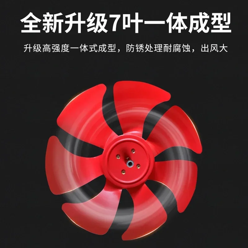 220V Commercial Ventilation Fan with Strong Smoke Exhaust for Kitchen and Bathroom