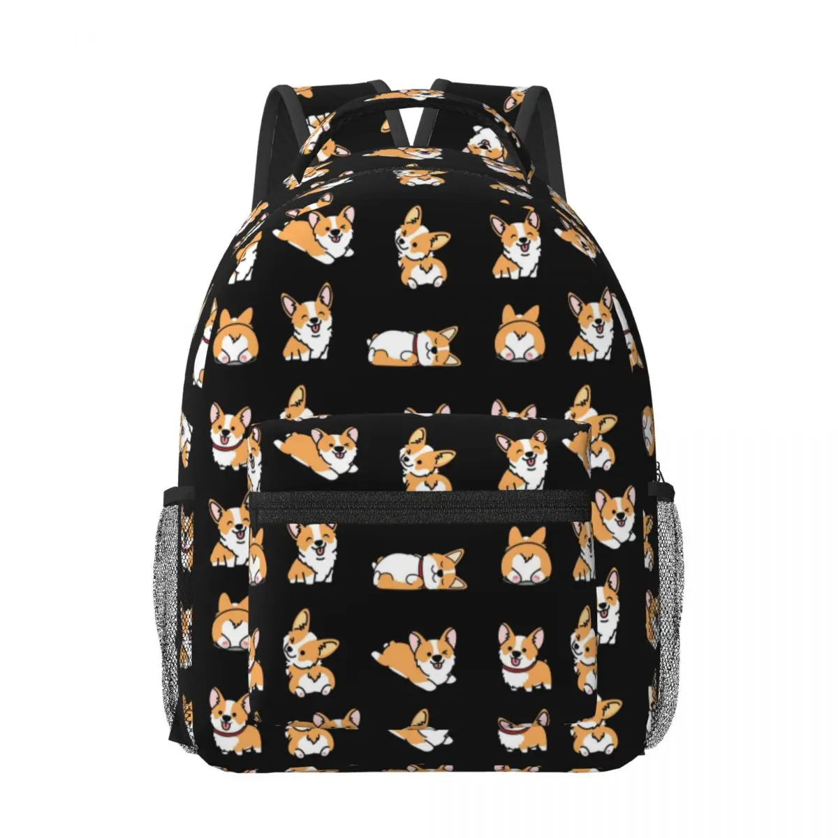 

Kawaii Corgi 2, женские рюкзаки для мальчиков и девочек, сумка для книг, модные студенческие школьные сумки, портативный дорожный рюкзак, сумка на плечо