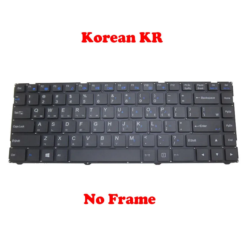 Laptop Korean KR Keyboard For 한성컴퓨 For Hansung U35S W331AU Black Without Frame New