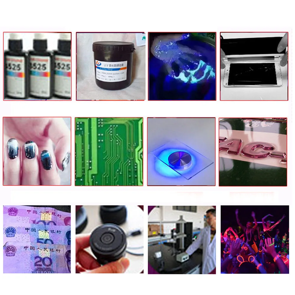 UV LED硬化ランプ,シェードレス接着剤用,緑色油感光性樹脂,紫外線,3D印刷,365nm, 405nm, 395nm, 180W