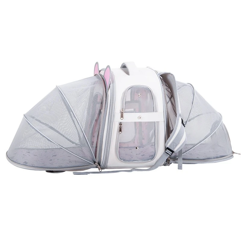 

Cat bag out portable backpack breathable summer pet backpack double shoulder schoolbag dog out bag large